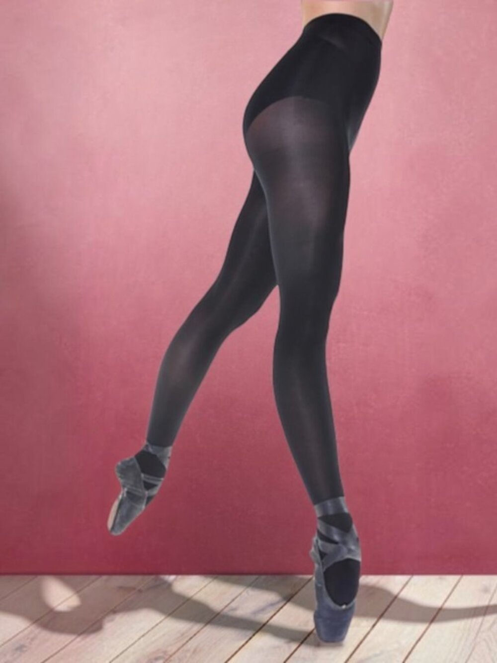 Angelina 247JR Professional-Grade Convertible Transition Ballet Tights Size 7-10
